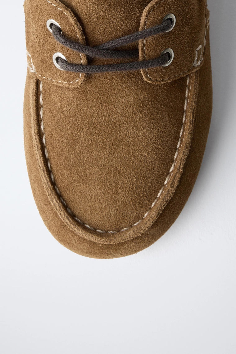 Мокасины из 100% натуральной кожи zara