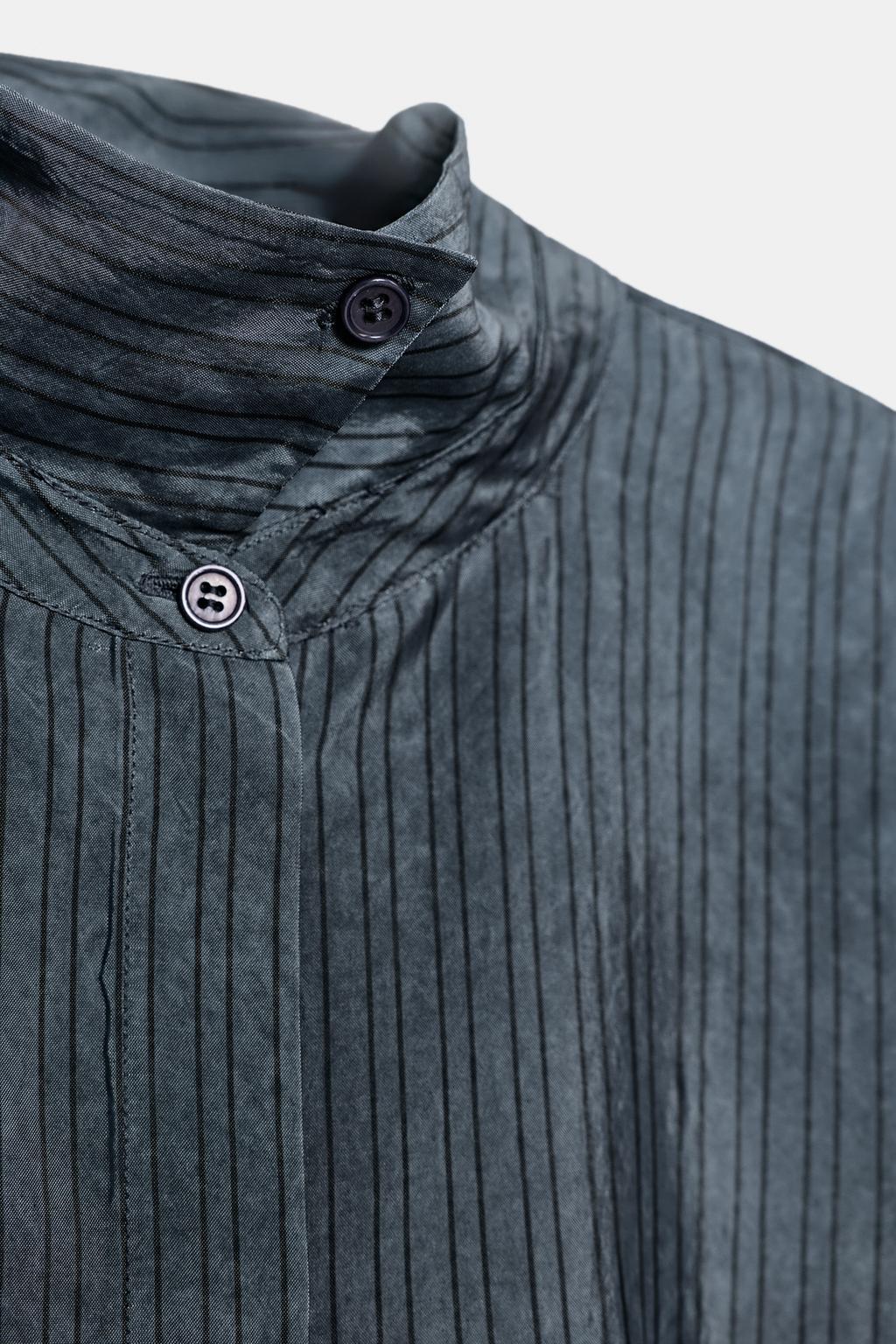 СВОБОДНАЯ РУБАШКА ОВЕРСАЙЗ В ПОЛОСКУ — КОЛЛЕКЦИЯ ZW