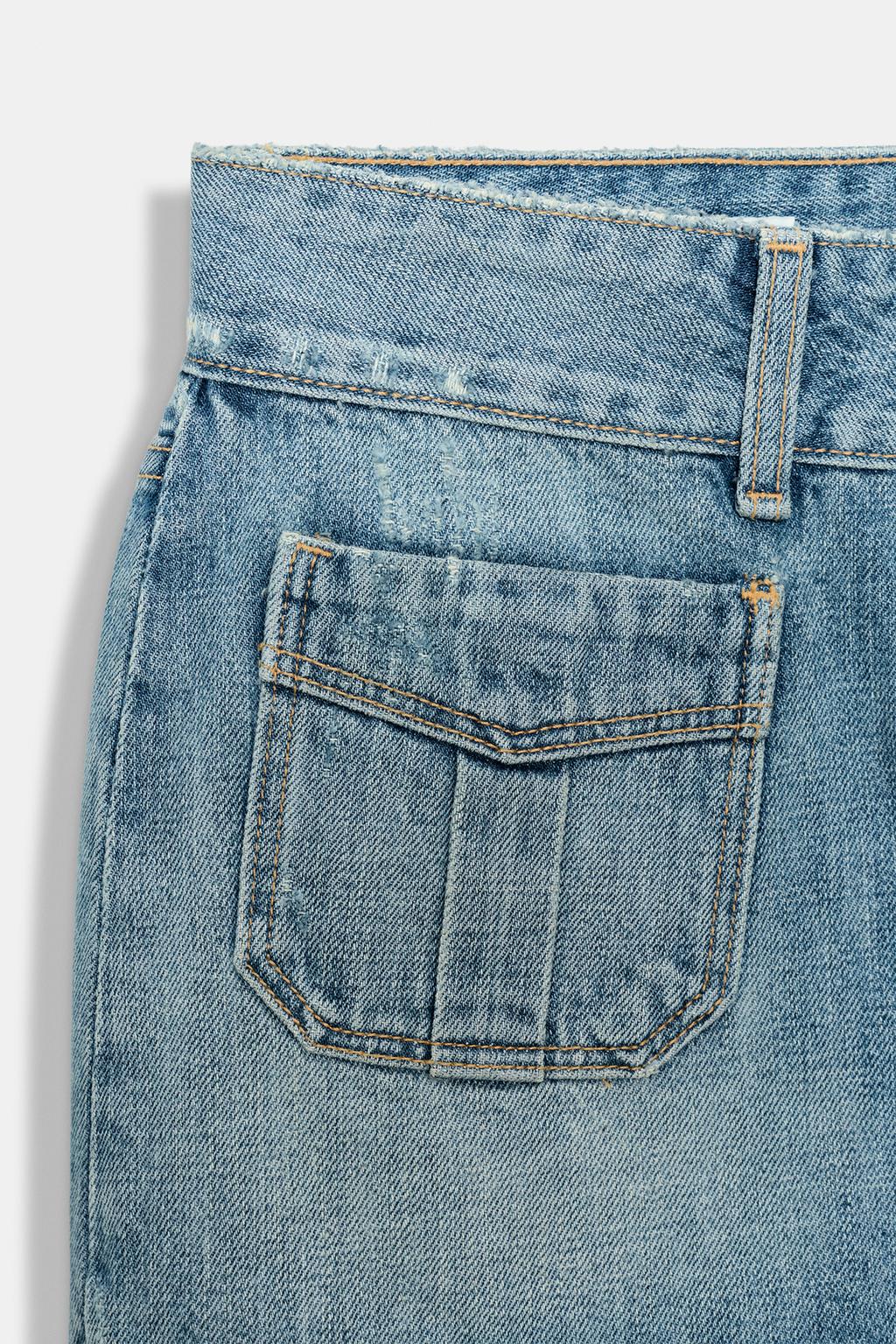 ДЖИНСОВАЯ МИНИ-ЮБКА TRF