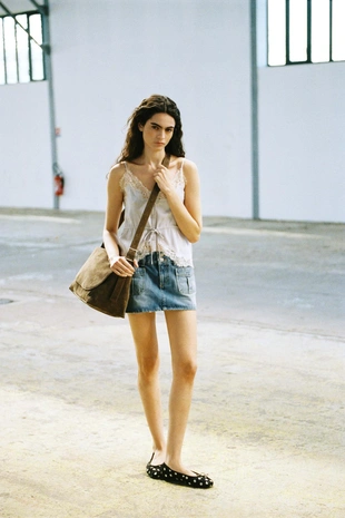 Джинсовая мини-юбка TRF- Заказать в России