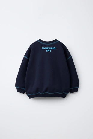 Толстовка с контрастной отстрочкой- Заказать в России