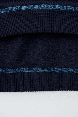 Толстовка с контрастной отстрочкой- Заказать в России