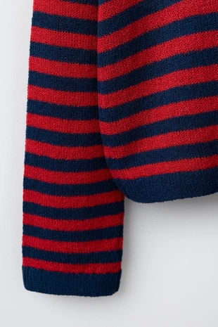 Вязаный джемпер в полоску со звездой- Заказать в России