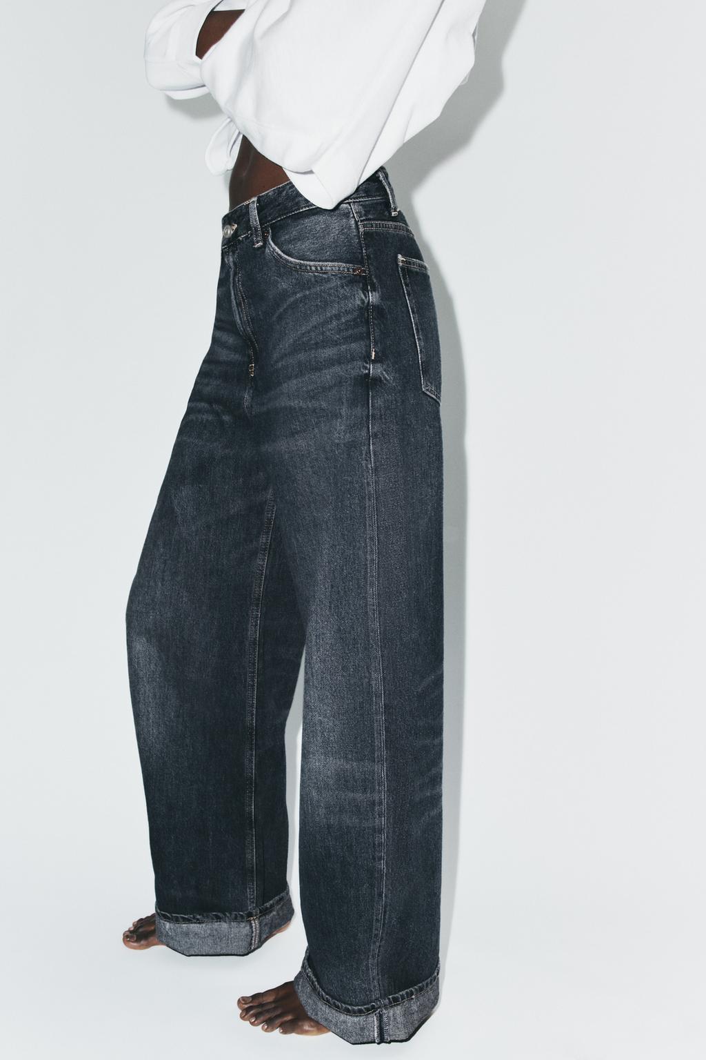 ДЖИНСЫ TRF BAGGY FOLDED СО СРЕДНЕЙ ПОСАДКОЙ