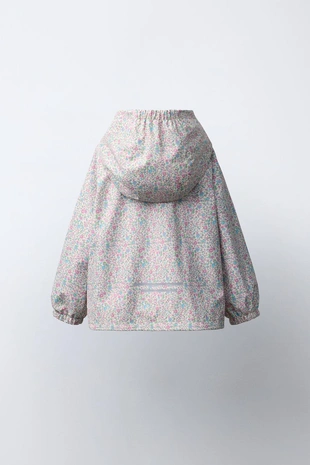 Прорезиненный дождевик с цветочным принтом WATER REPELLENT- Заказать в России