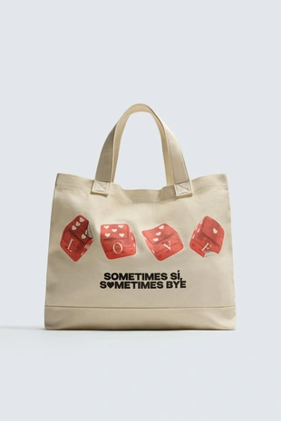 Сумка-шопер из ткани- Заказать в России