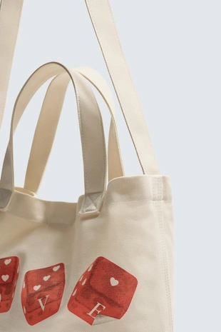 Сумка-шопер из ткани- Заказать в России