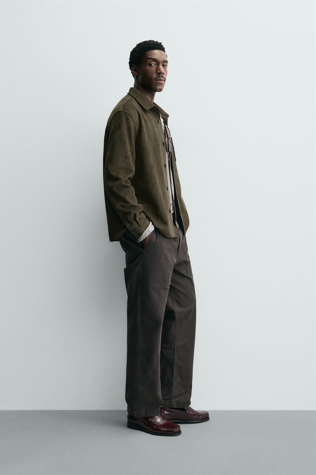 КУРТКА-РУБАШКА ИЗ ИСКУССТВЕННОЙ ЗАМШИ