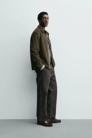 Куртка-рубашка из искусственной замши- Заказать в России