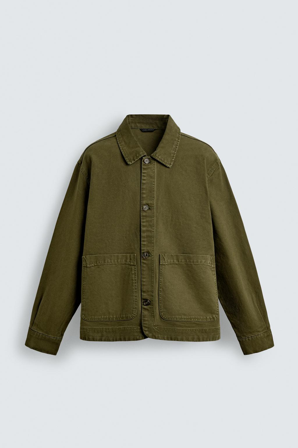 КУРТКА-РУБАШКА СВОБОДНОГО КРОЯ С КАРМАНАМИ