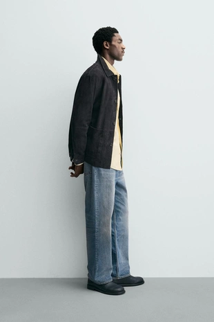 Куртка-рубашка из замши- Заказать в России