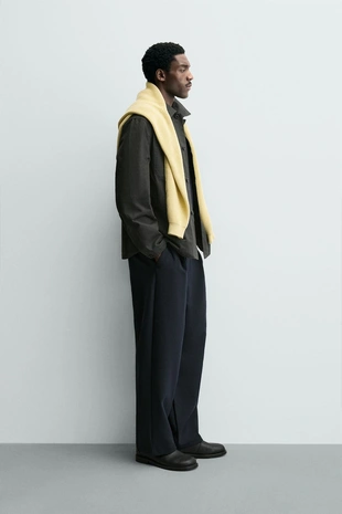 Куртка-рубашка классического кроя с карманами- Заказать в России