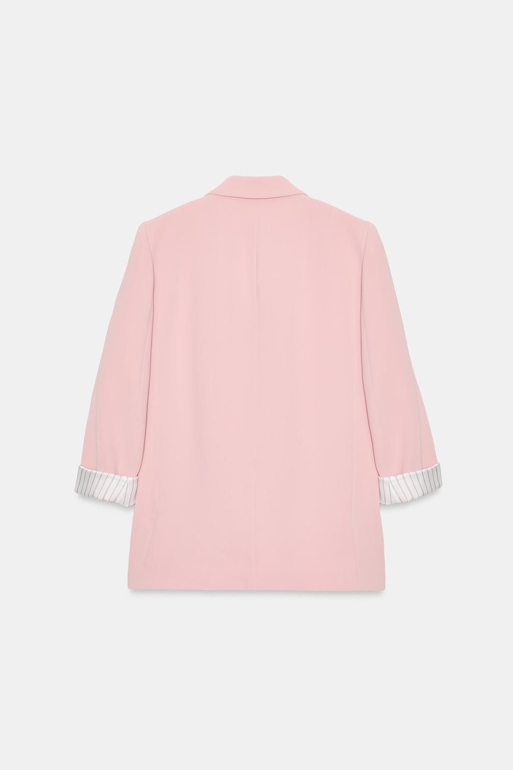 БЛЕЙЗЕР С РУКАВАМИ 3/4 И ПРИНТОВАННЫМИ МАНЖЕТАМИ