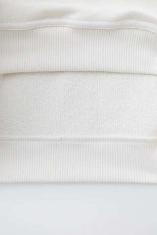 Толстовка с контрастным воротником в рубчик- Заказать в России