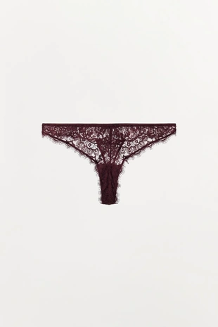 Кружевные трусы-танга- Заказать в России