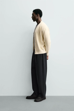 Кардиган из рельефного хлопка ORIGINS