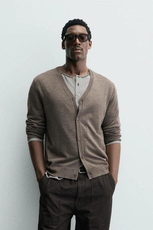 Кардиган из 100% шерсти- Заказать в России