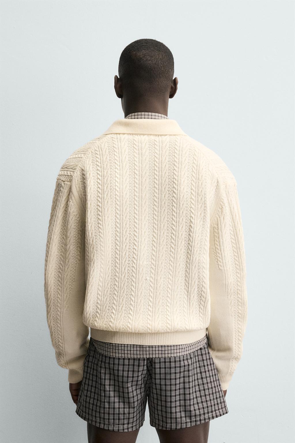 КАРДИГАН С РЕЛЬЕФНЫМИ КОСАМИ