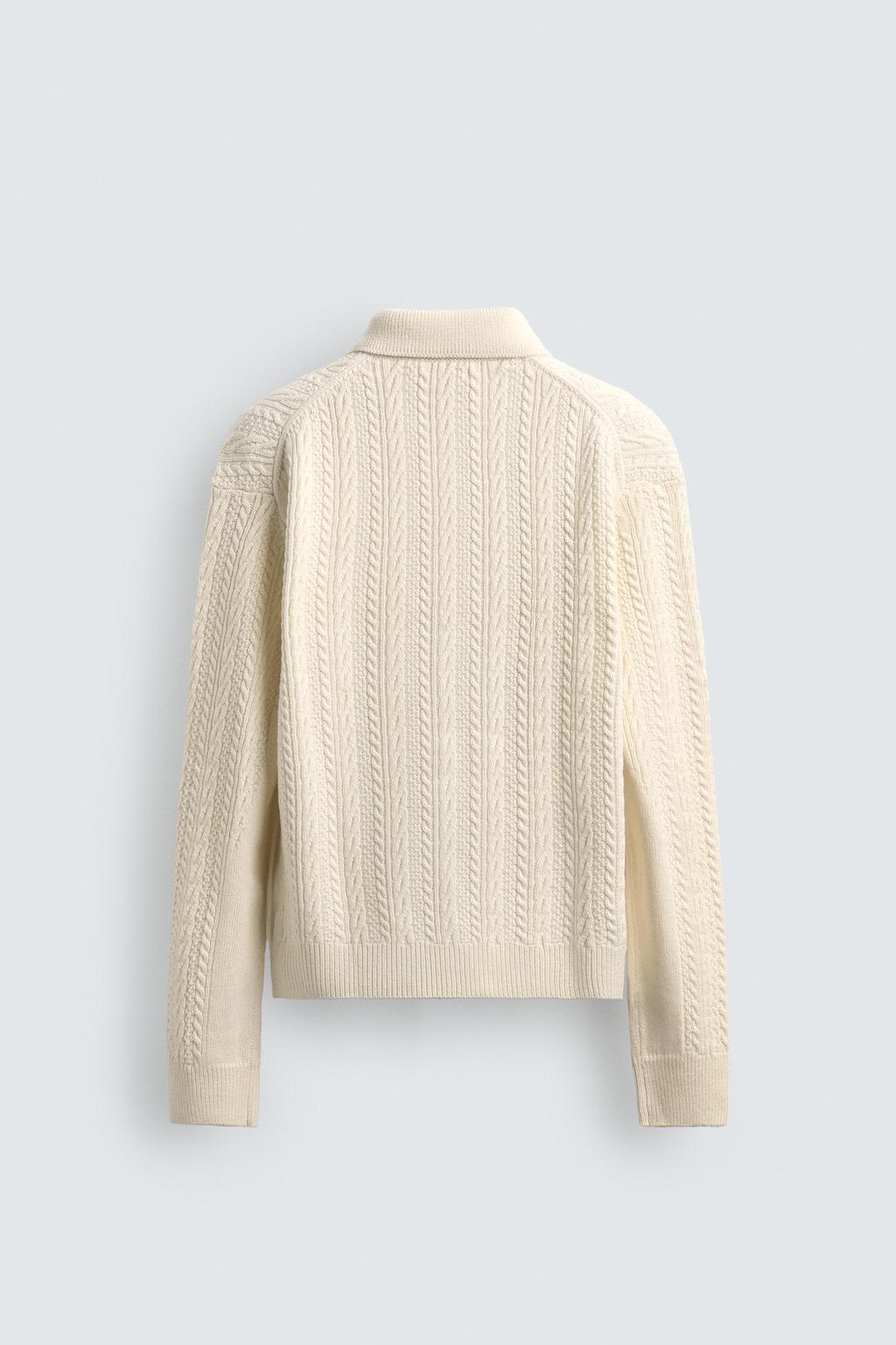 КАРДИГАН С РЕЛЬЕФНЫМИ КОСАМИ