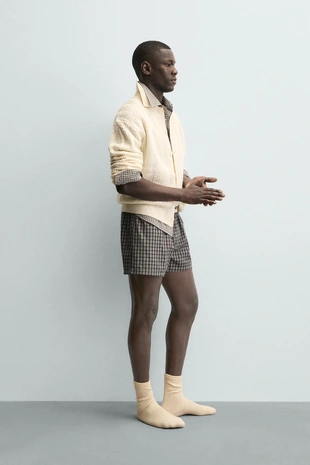 Кардиган с рельефными косами- Заказать в России