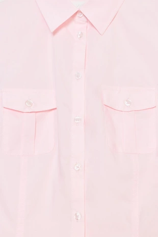 Приталенная рубашка из поплина- Заказать в России