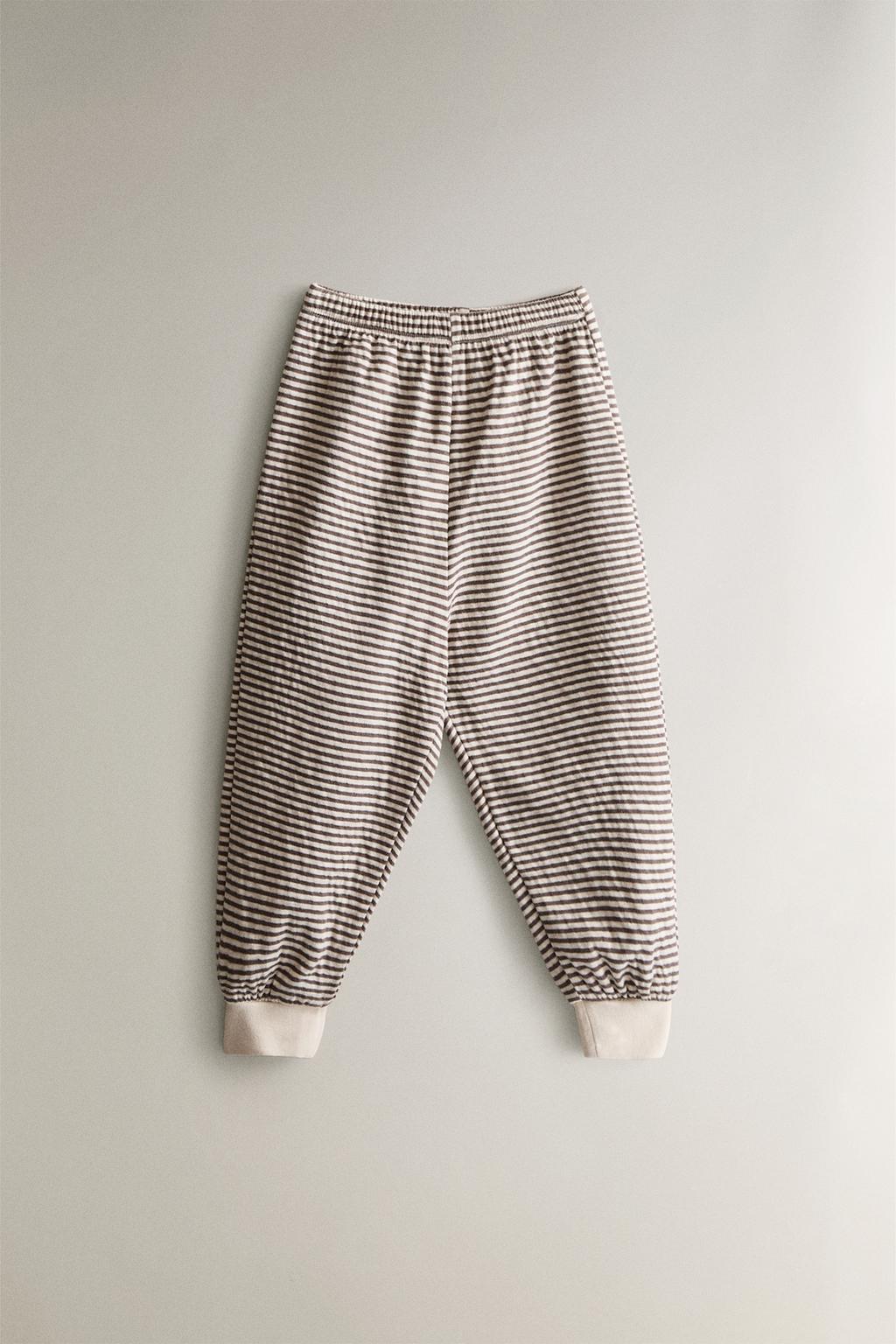 Детский пижамный комплект в полоску