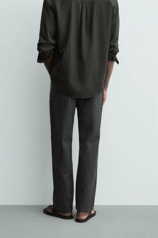 Grey | 4391/425/802 - Zara Джинсы STRAIGHT FIT