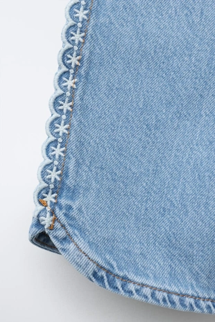 Джинсы WIDE LEG SCHIFFLY- Заказать в России