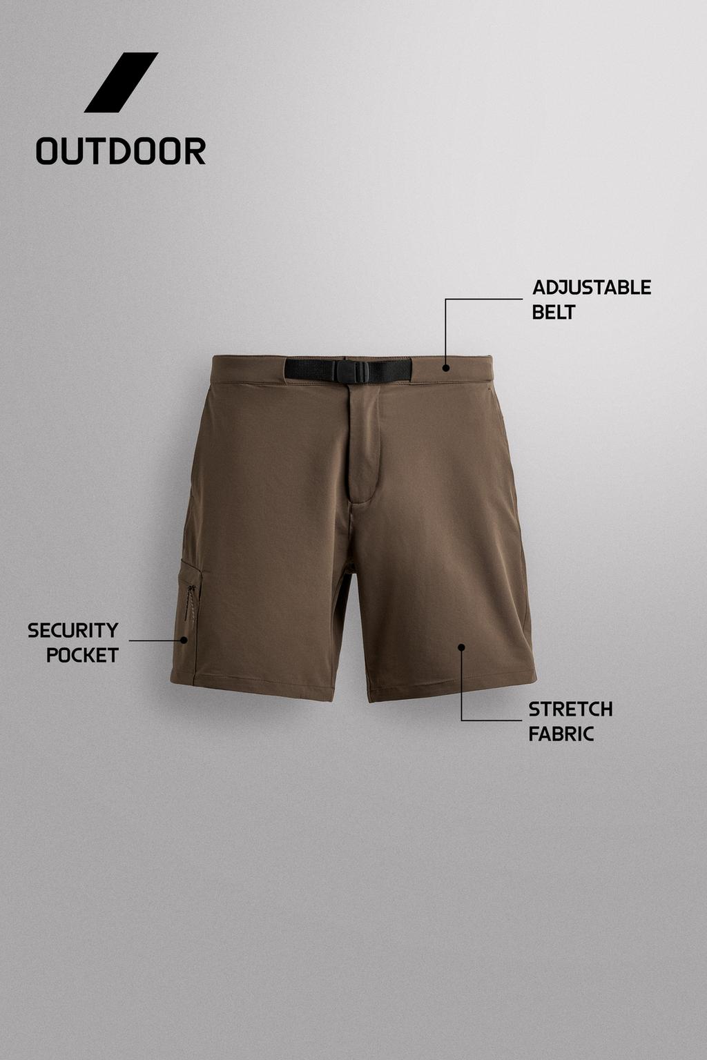 ШОРТЫ-КАРГО ИЗ ВЫСОКОТЕХНОЛОГИЧНОЙ ТКАНИ