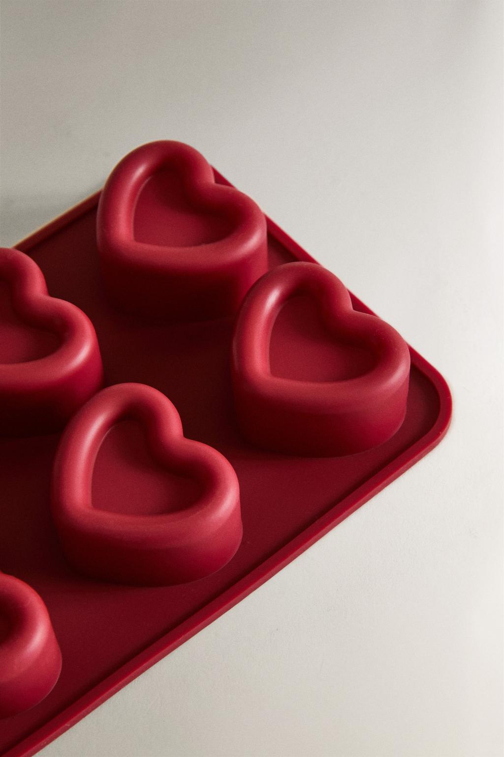 Форма для льда в форме сердец из силикона