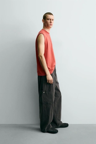 Майка с эффектом потертости- Заказать в России