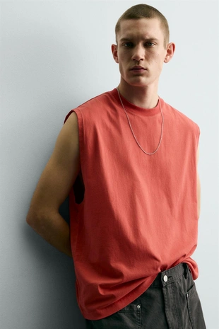 Майка с эффектом потертости- Заказать в России