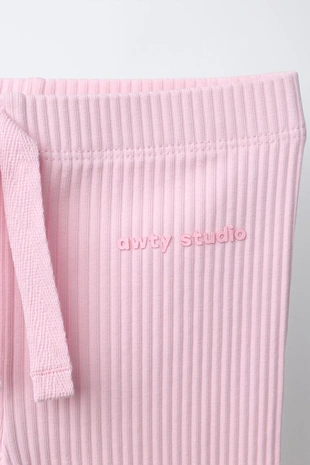 Легинсы в рубчик со шнурком- Заказать в России