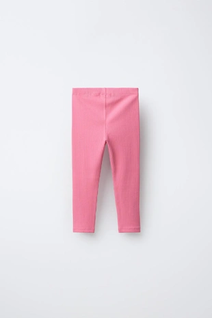 Легинсы в рубчик со шнурком