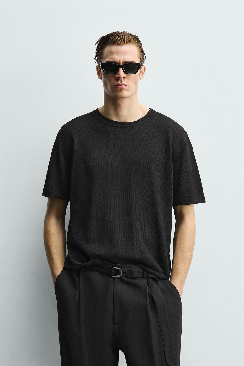 Вискозная трикотажная футболка