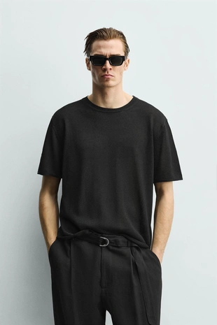 Вискозная трикотажная футболка