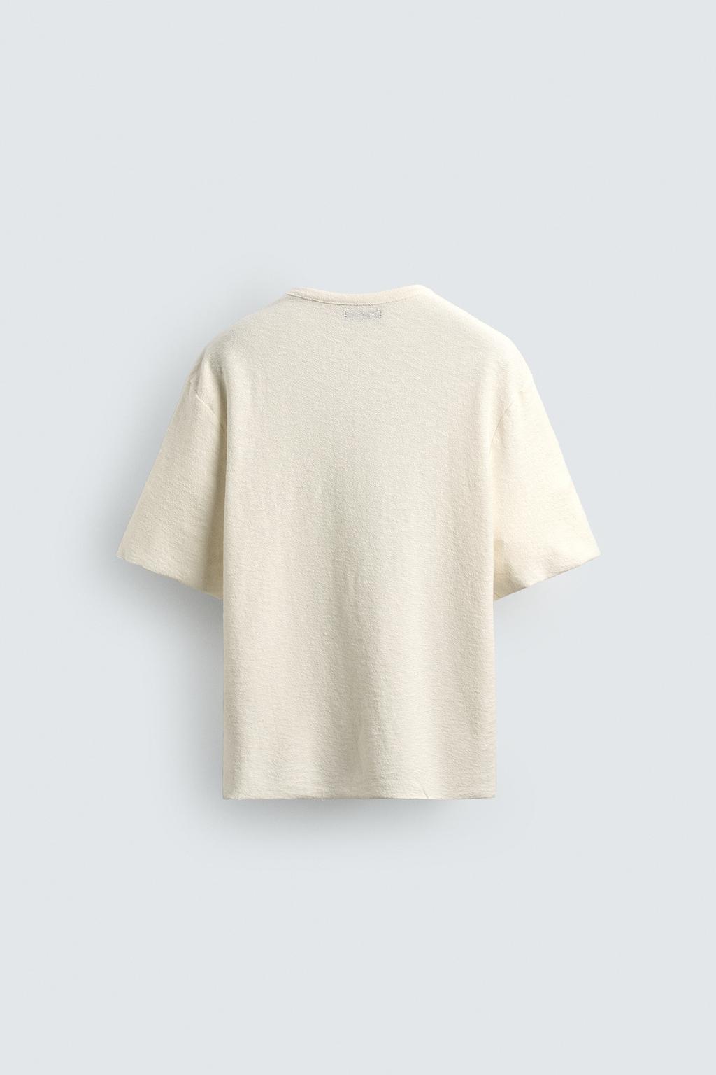 Трикотажная футболка с контрастным принтом