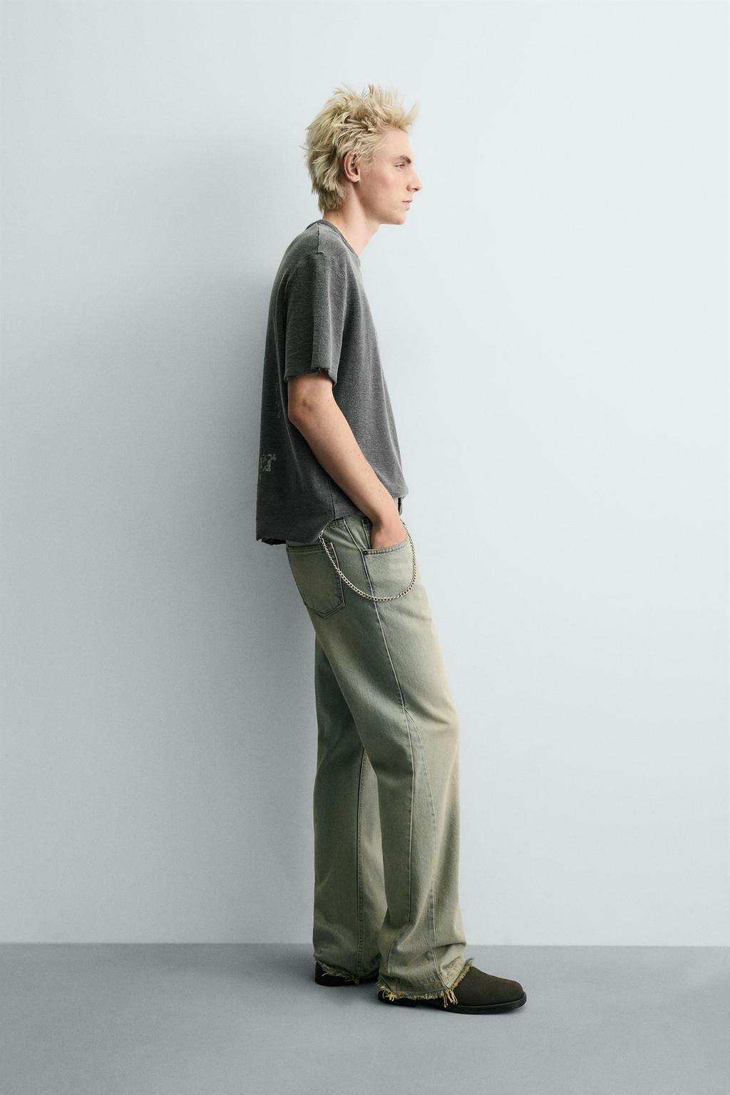 Трикотажная футболка с контрастным принтом