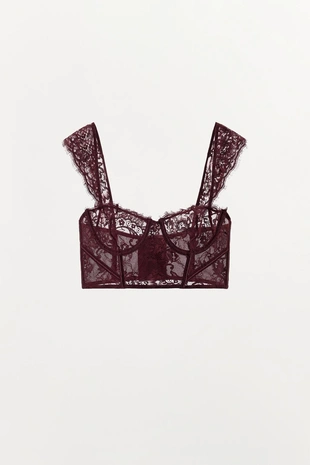 Кружевной бюстгальтер на косточках- Заказать в России