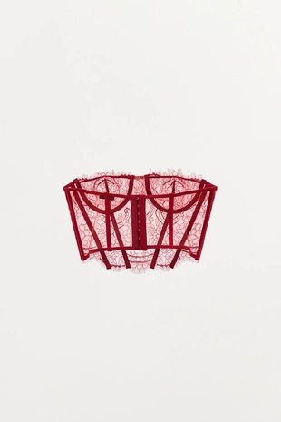 Кружевной корсет на косточках- Заказать в России