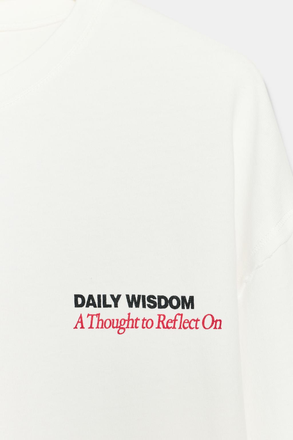 ФУТБОЛКА С ДЛИННЫМИ РУКАВАМИ И НАДПИСЬЮ