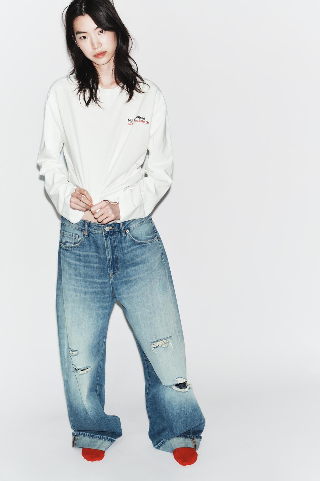 ФУТБОЛКА С ДЛИННЫМИ РУКАВАМИ И НАДПИСЬЮ