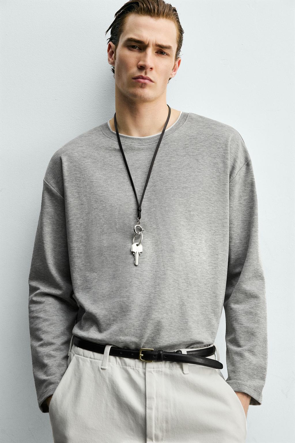 ФУТБОЛКА С ДВОЙНОЙ КОНТРАСТНОЙ ОТДЕЛКОЙ