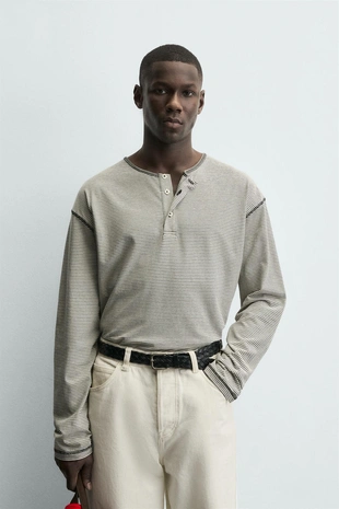 Купить Zara Футболка в полоску с круглым вырезом