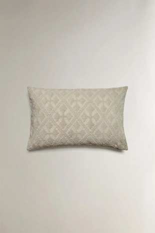 Light green | 6327/008/526 - Zara Чехол для подушки с жаккардовым узором