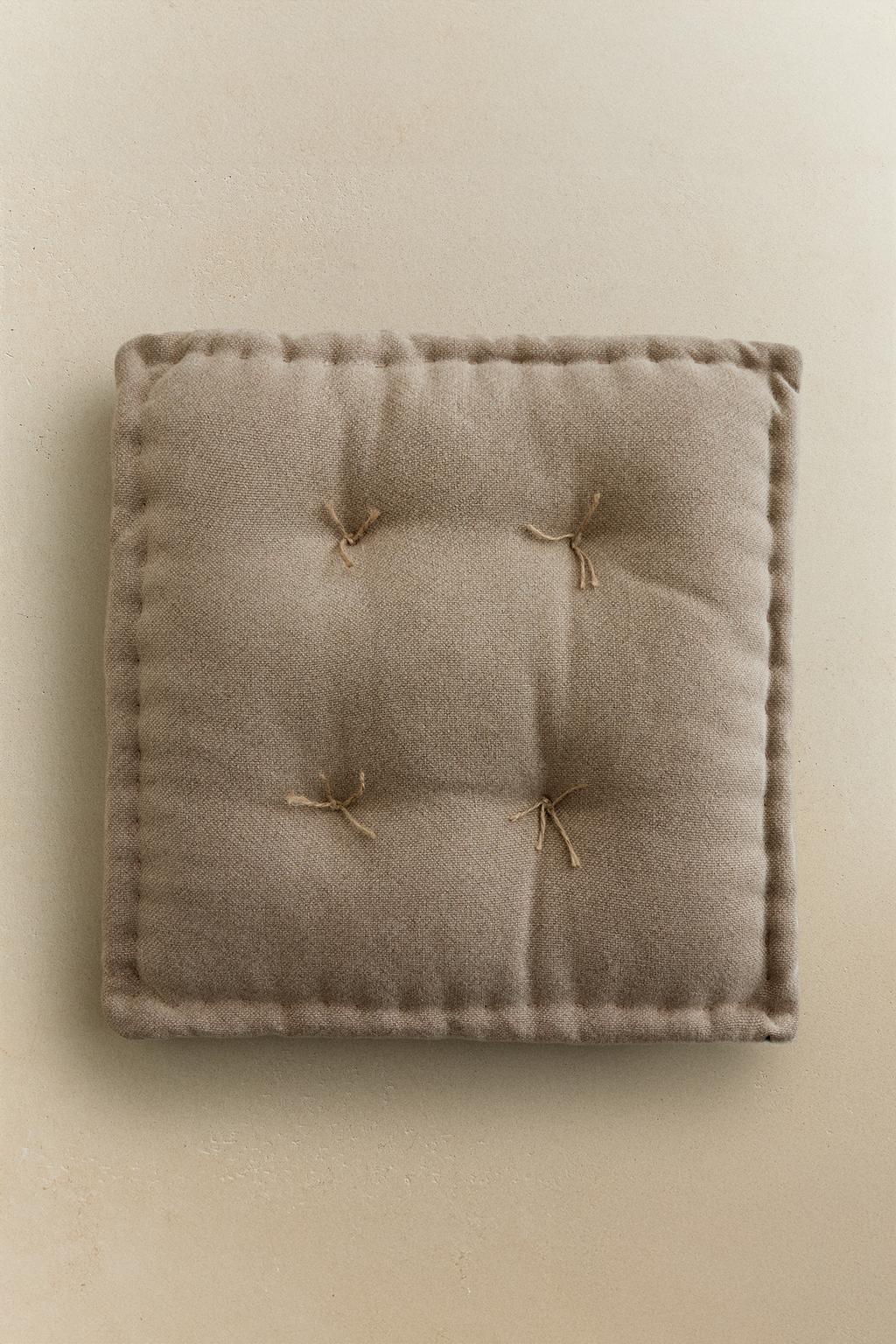 Подушка для сиденья с декоративным стежком