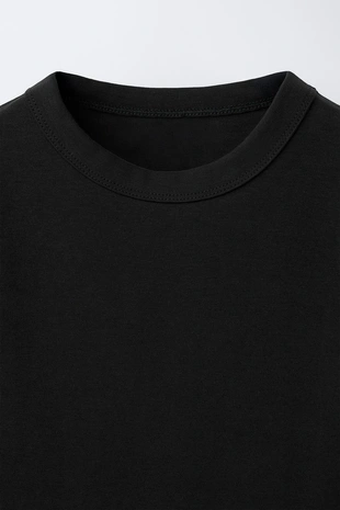 Однотонная футболка из интерлока- Заказать в России