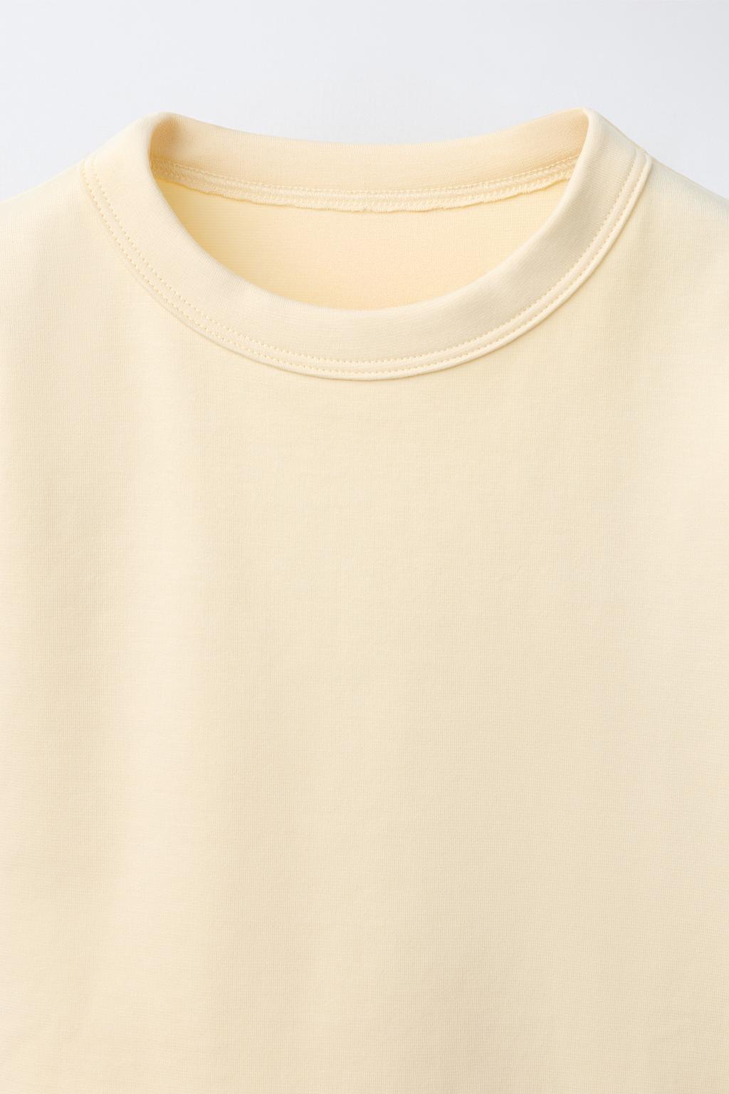 ОДНОТОННАЯ ФУТБОЛКА ИЗ ТРИКОТАЖА INTERLOCK