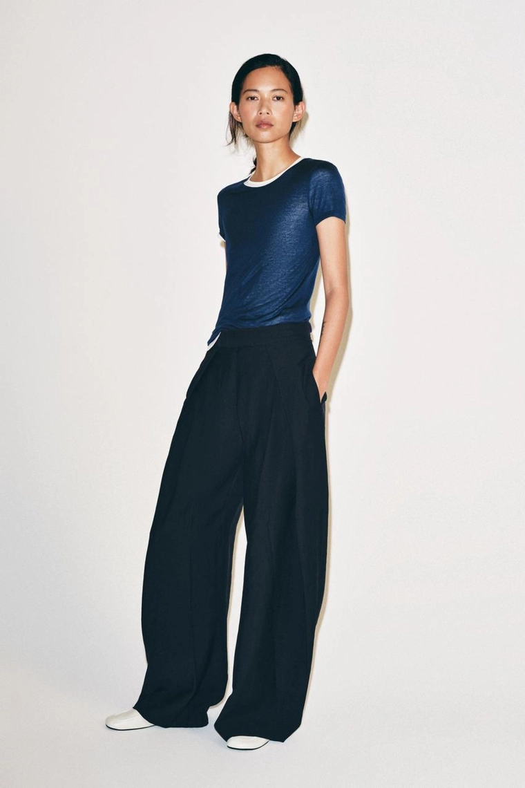 БРЮКИ  С ЗАЩИПАМИ — коллекция Zara «ZW»