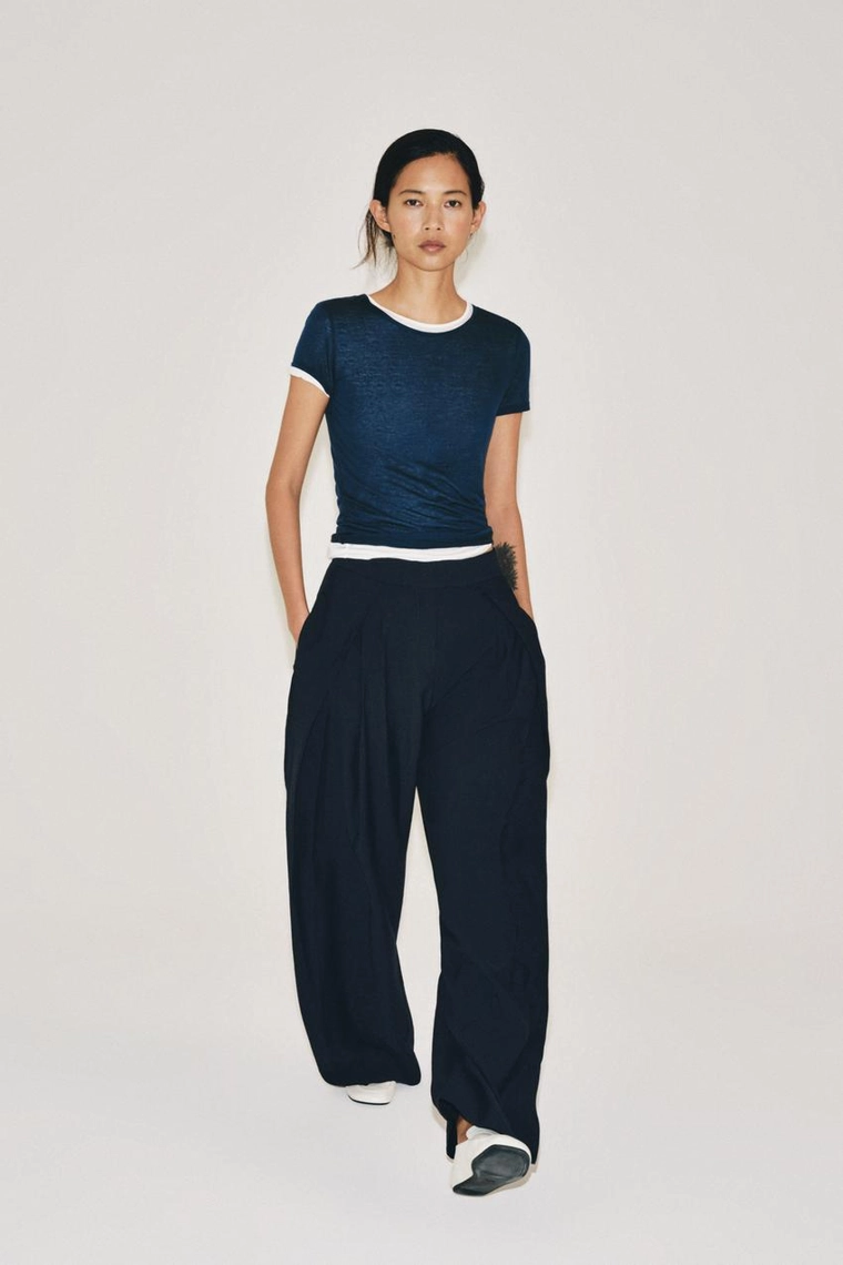 БРЮКИ  С ЗАЩИПАМИ — коллекция Zara «ZW»